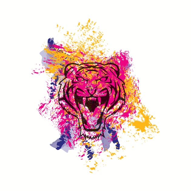 Colorful Tiger by TheWarehouse