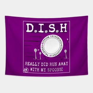 D.I.S.H ran away with my spoons Tapestry