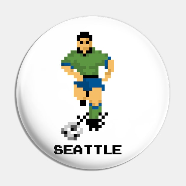 16-Bit Soccer - Seattle Pin by The Pixel League