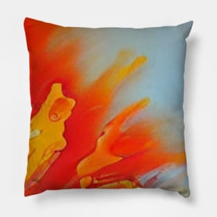 Firey reds and orange Pillow