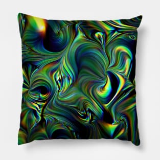 Metallic green folio Pillow