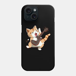 Cat Playing Guitar Phone Case