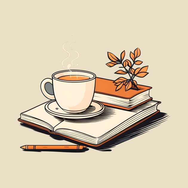 This charming mug combines two beloved pastimes - reading and sipping coffee. Crafted with care, it's the ideal vessel for cozying up with your favorite book and a steaming cup of your preferred brew. by CAFFEIN