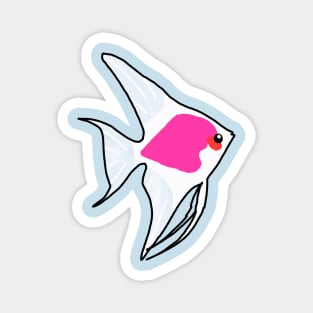 Pink Angelfish Magnet