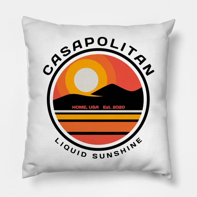 Casapolitan - Liquid Sunshine - Home, USA 2020 Pillow by All About Nerds