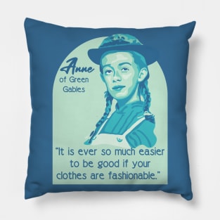 Anne of Green Gables Portrait and Quote Pillow