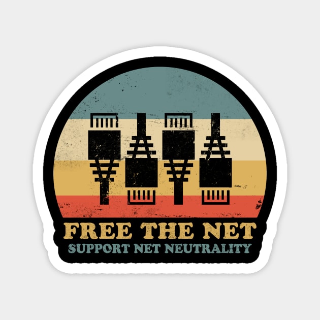 Free the Net Support Net Neutrality Magnet by Electrovista