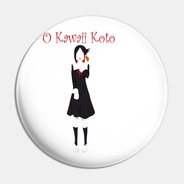 Kaguya Shinomiya how cute Shirt Pin by Bam-the-25th