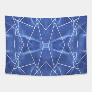 Symmetrical Geometric Lines Tapestry