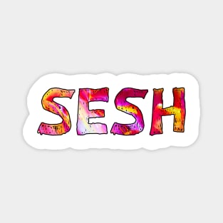 The sesh red and pink design Magnet