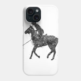 Polo rider black and white Phone Case