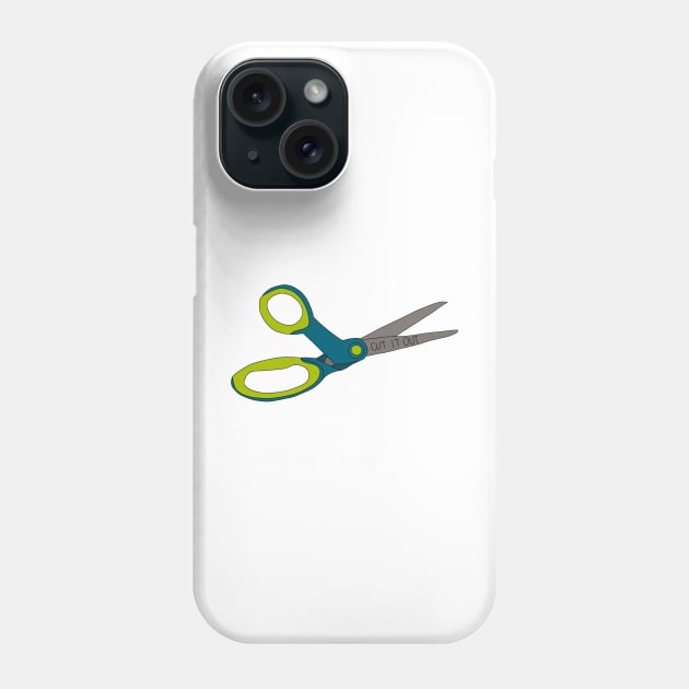 cut it out Phone Case by CollectfullyHannah