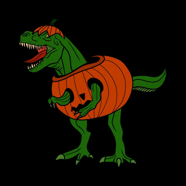 T-rex Dinosaur in Pumpkin, Halloween Costume by dukito