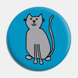 Cat Silver Pin
