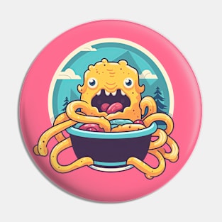 cute monster eating Pin