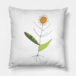 Post modern flowers Pillow