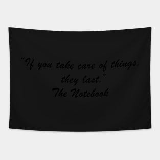 The Notebook Film Quote Tapestry