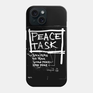 Peace Task Doodle White Phone Case