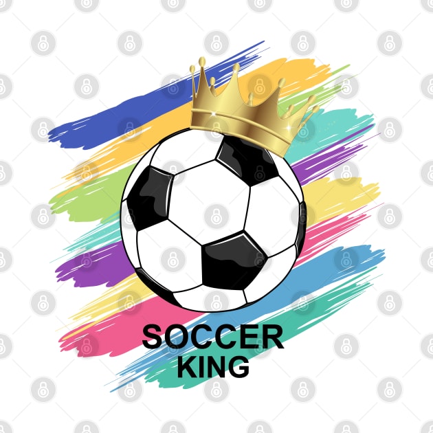 Soccer King - Soccer Ball by Designoholic