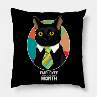 Business cat employee of the month Pillow
