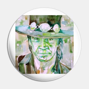 STEVIE RAY VAUGHAN- watercolor portrait .1 Pin