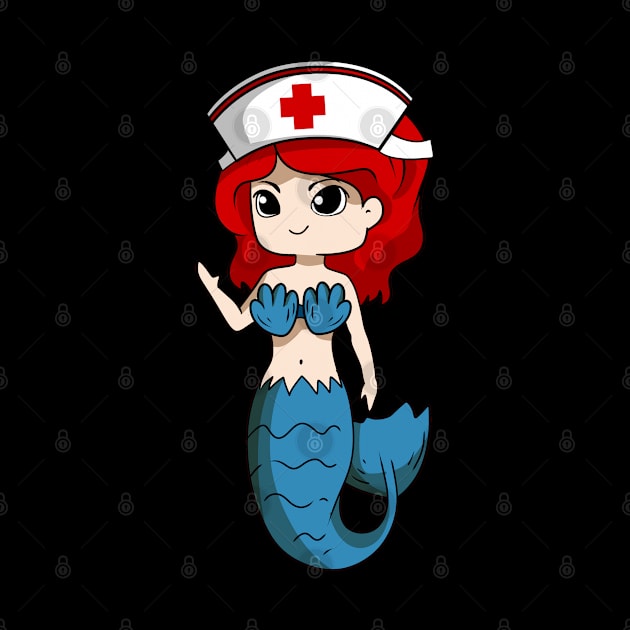 Cute Mermaid International Nurse Day T Shirt by TheBeardComic