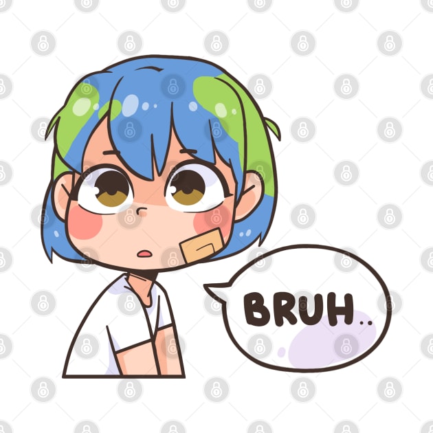 Earth-Chan Bruh by badruzart