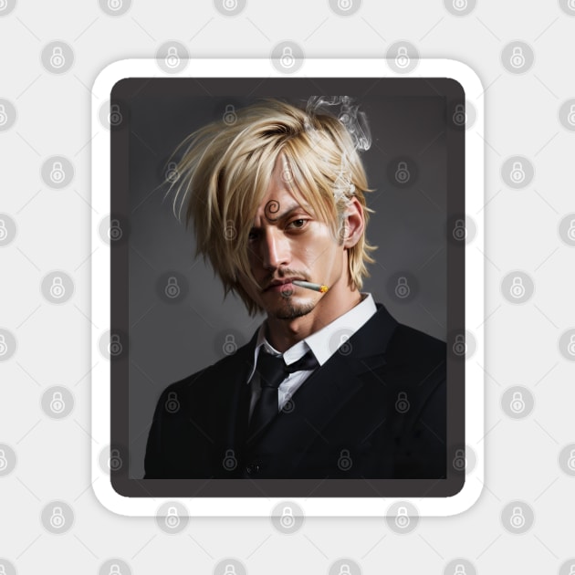 Realistic Sanji Magnet by Shibuz4.art