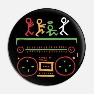 radio hip hop Pin