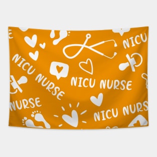 nicu nurse - orange Tapestry