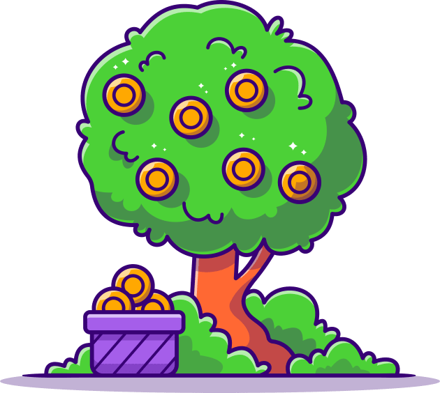 Money Tree Cartoon Kids T-Shirt by Catalyst Labs