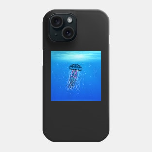 Glowing Jellyfish Galaxy Underwater Phone Case