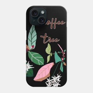 a coffee  tree, hand drawing Phone Case