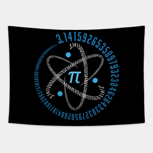 Pi Day Spiral Pi Math Number Symbol 3.14 Tapestry