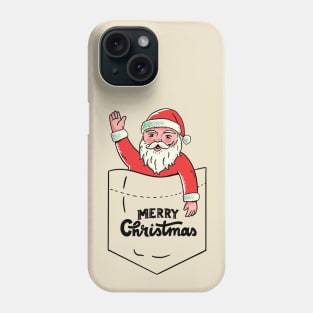 Christmas pocket santa Phone Case