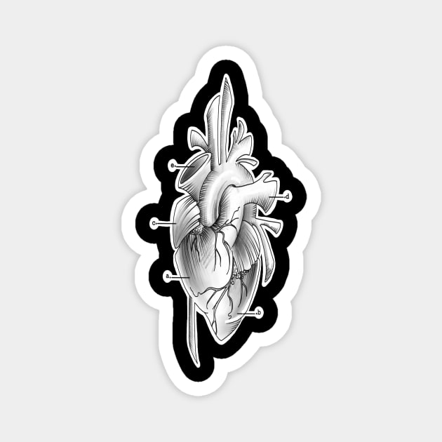 anatomical heart Magnet by elywick