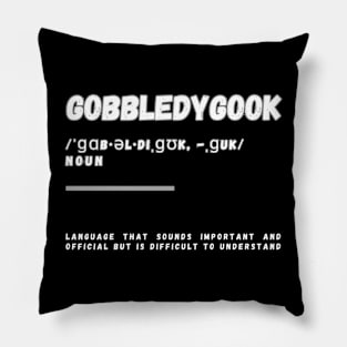 Word Gobbledygook Pillow