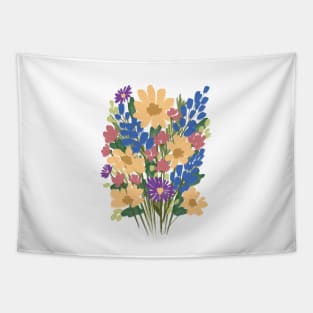 Colorful Wild Flowers 3 Tapestry