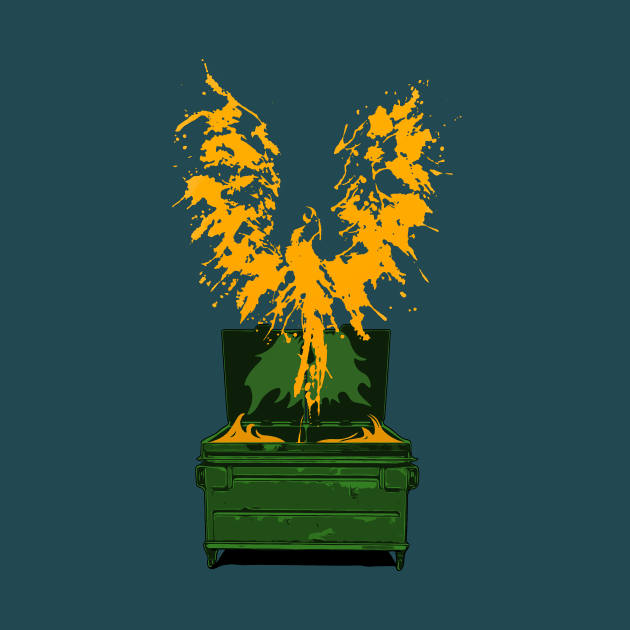 Dumpster Phoenix by LordNeckbeard