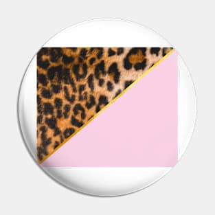 Copy of Pink and gold leopard print Pin