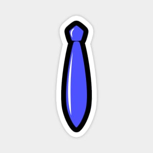 Shiny Blue Tie Magnet