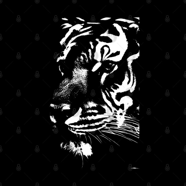 Tiger, fierceness, majesty, leadership, elegance. by Atroce