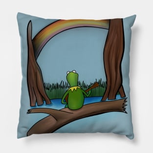 The Rainbow Connection by Kermit the Frog Pillow