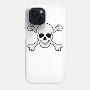 Skull and bones Phone Case