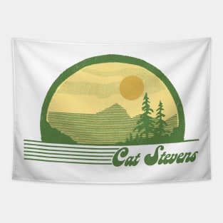 Cat Stevens / Retro Style Country Fan Design Tapestry