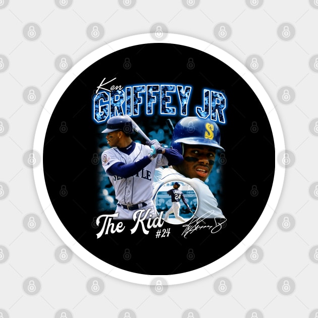 Carde Ken Griffey Jr The Kid Basketball Legend Signature Vintage Retro 80s 90s Bootleg Rap Style T-Shirt