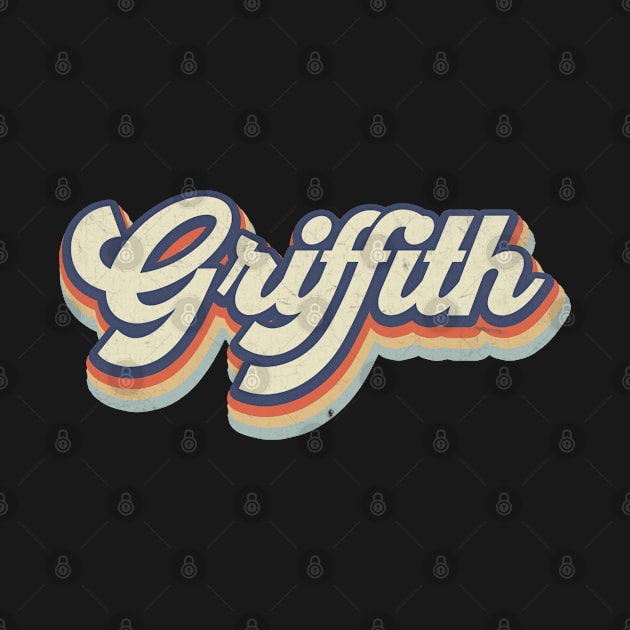 Retro Pattern Griffith Name Anime Classic Style by Cyborgs Are Kissing