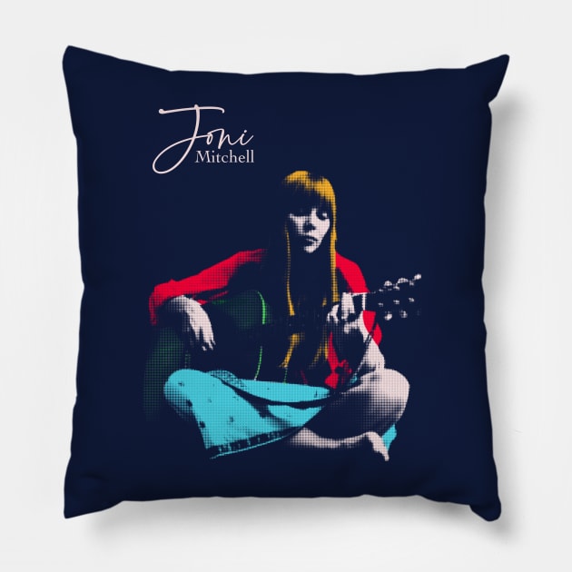 Joni pop art Pillow by BAJAJU