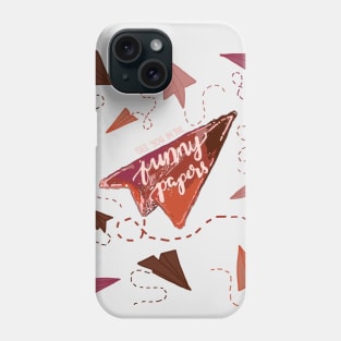 RED PAPER AIRPLANES | SEE YOU IN THE FUNNY PAPERS Phone Case