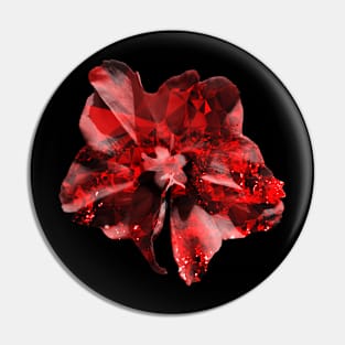 ruby flower Pin